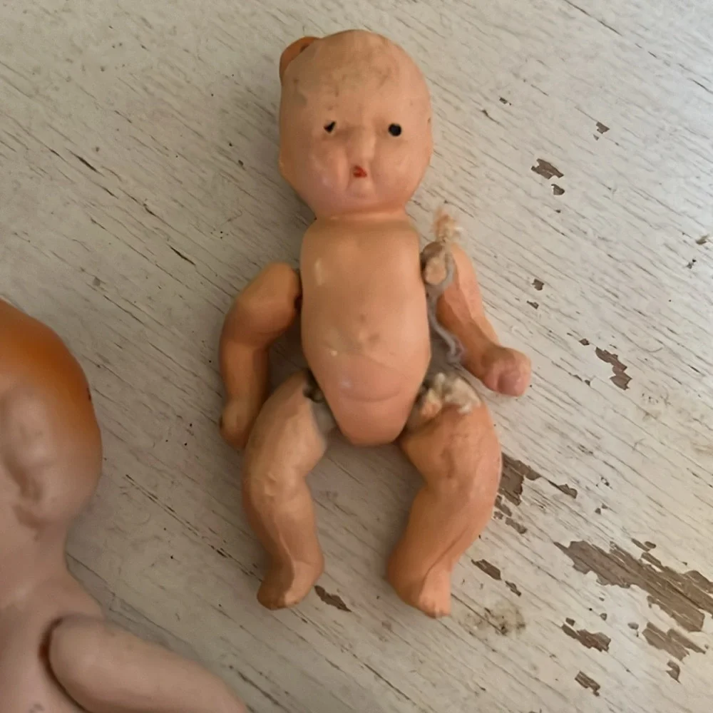 Lot Vintage Japan bisque & Composition jointed dolls